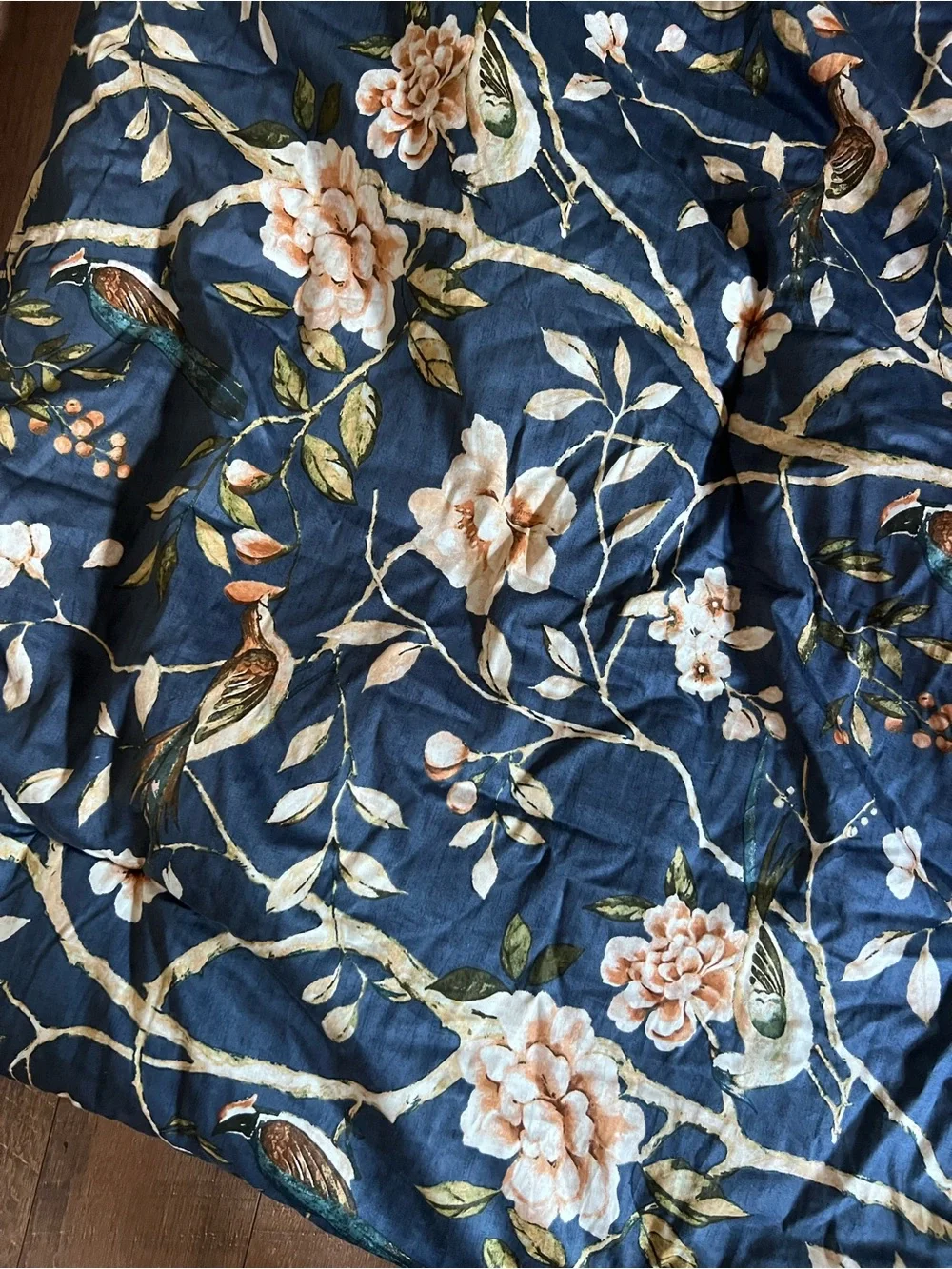 Biltmore Navy Floral & Bird Comforter